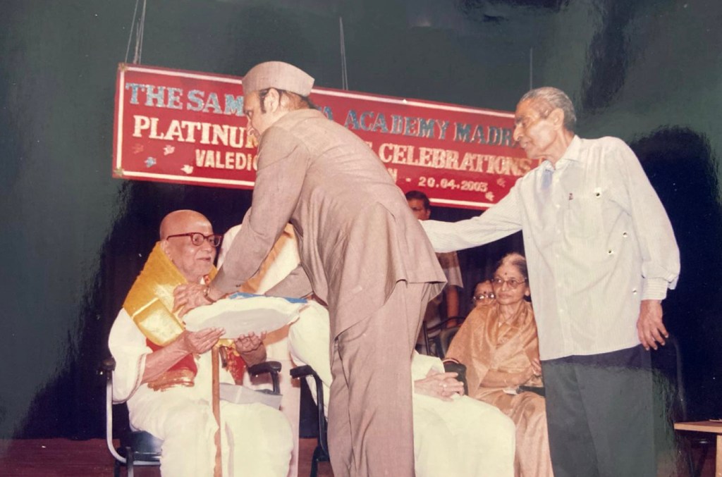 Felicitation by Dr. Karan Singh
